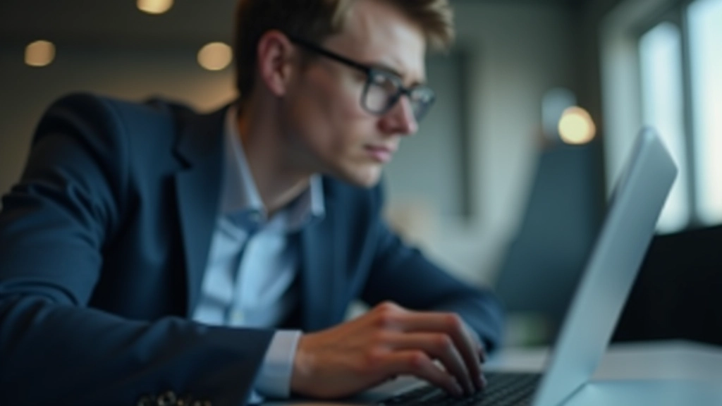 Cilvēks, kurš sāncensīgi skatās uz e-pasta virsrakstu un saites adresi uz datora ekrāna